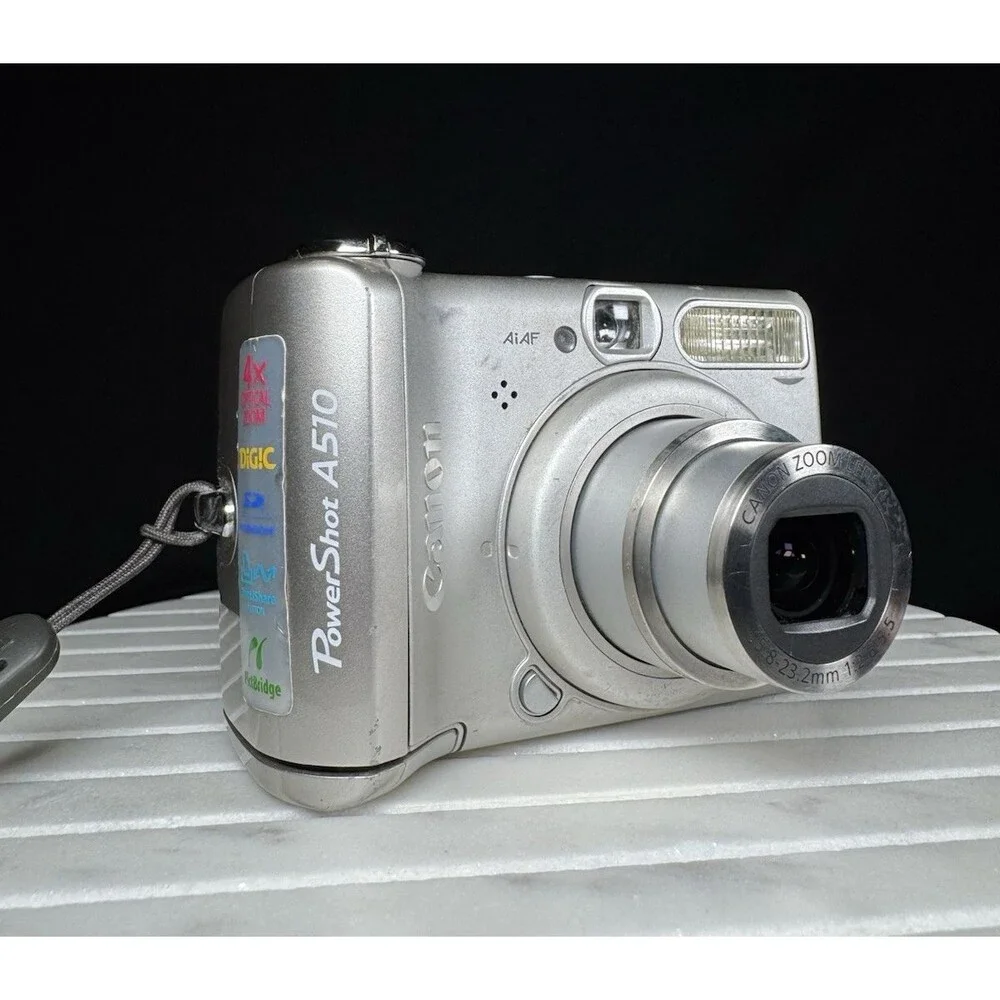 Canon Powershot A510 Digital Camera - 3.2MP, 4x Opt Zoom, Works/Tested VTG - Picture 2 of 10